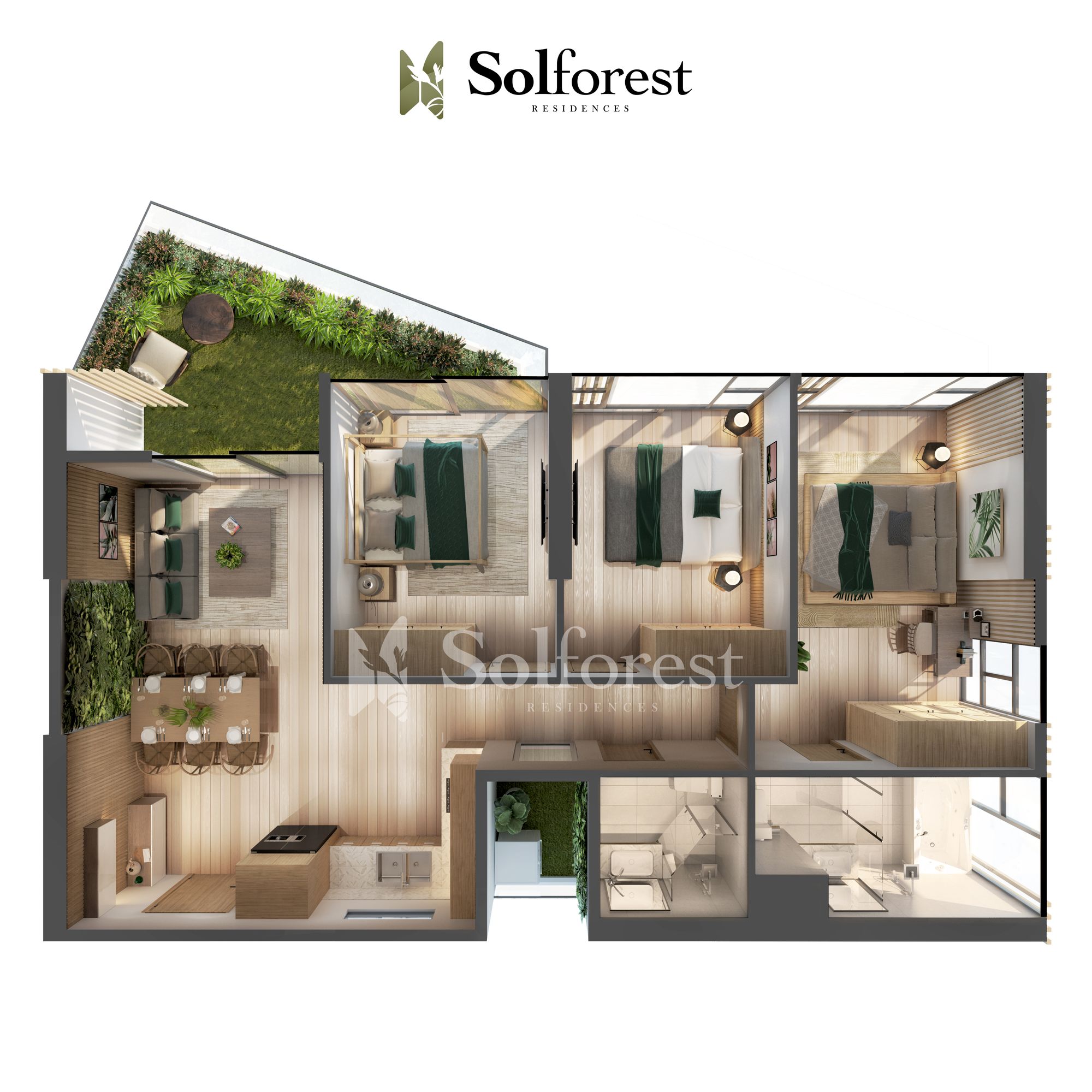 Chung cư Sol Forest - Nhà Vườn Trên Không