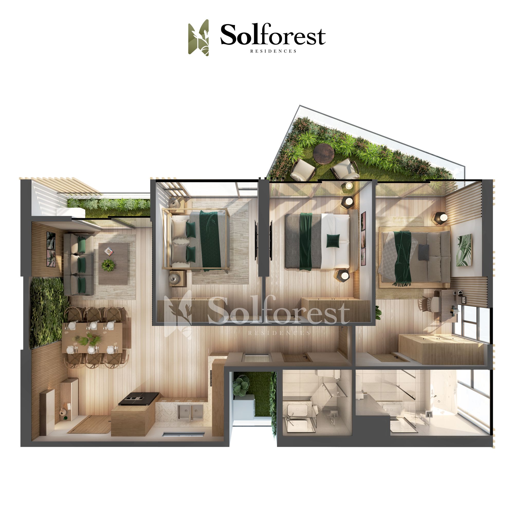 Chung cư Sol Forest - Nhà Vườn Trên Không