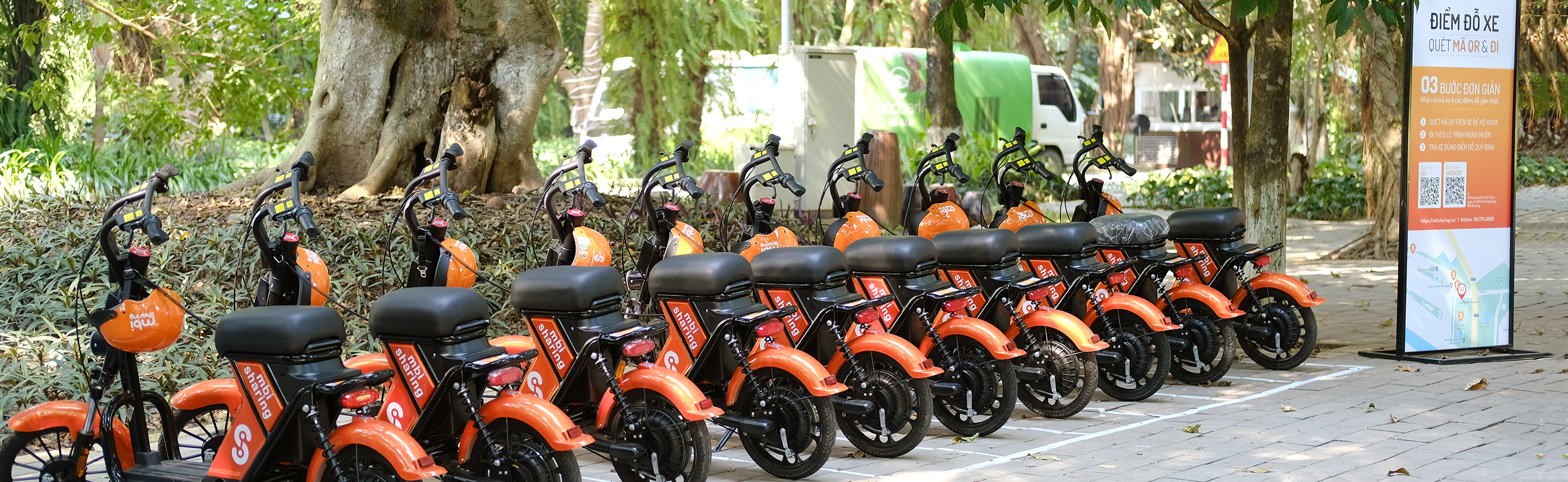 Hướng dẫn sử dụng xe điện MBI Sharing tại Ecopark